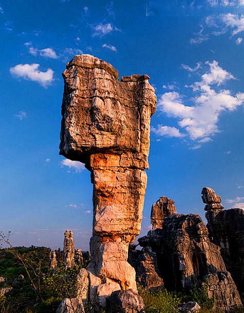 Limestone rock formations. The Stone Forest, Shilin Yi, Yunnan
