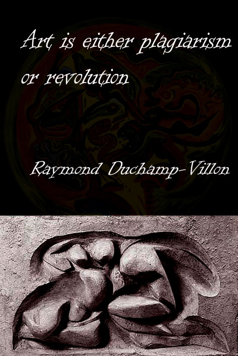 'The Lovers' - Raymong Duchanp Villon sculpture relief