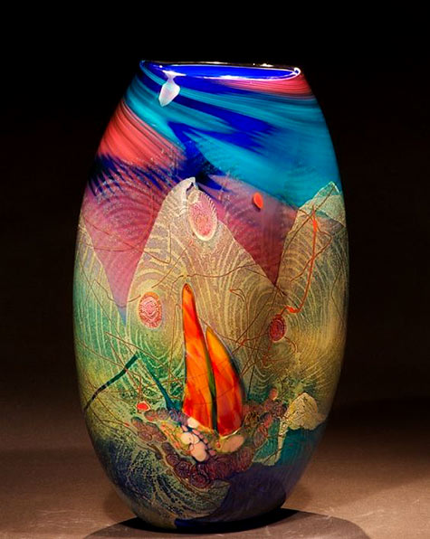 Chris Hawthorne glass vessel