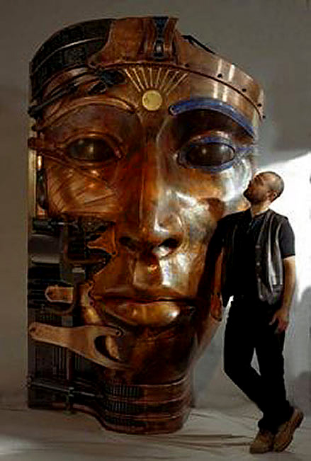 Egyptian-theme-Metal-Sculptureby-Pierre-Matter