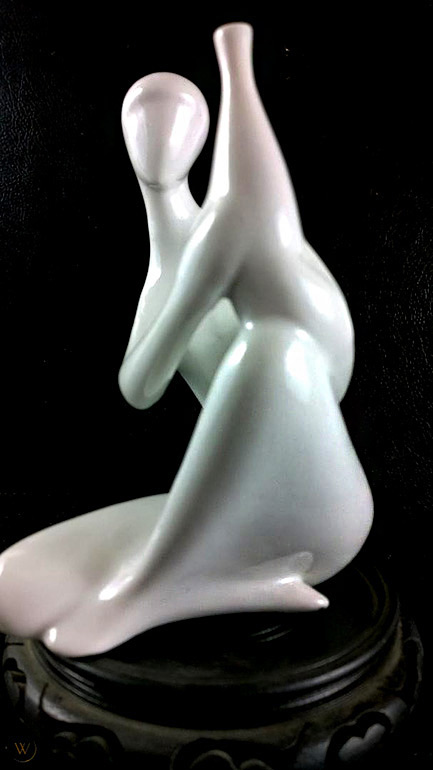 White porcelain Royal Dux water bearer figurine