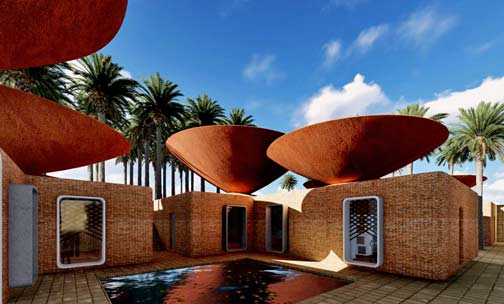 concave roof bm design studios architecture iran schools education_dezeen_hero