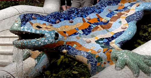 Barcelona Mosaic Salamnader