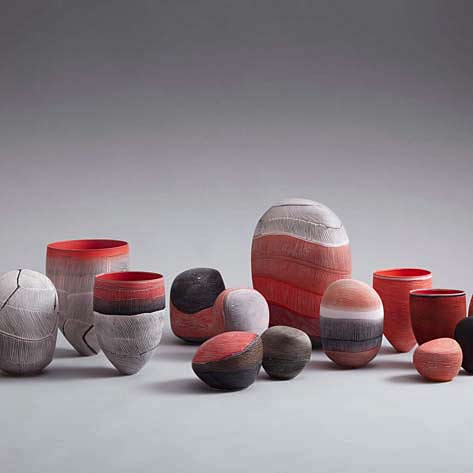 Granite Warriors ceramic vessels --Pippin Drysdale