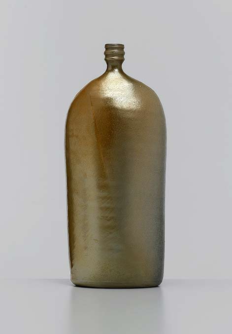 Joanna Constantinidis Ceramic Flattened bottle c. 1980