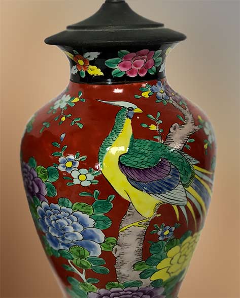chinese porcelain vase table lamp