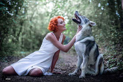 Martyna Nysk Photography Beauty and her wolfie