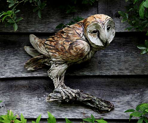 Barn Owl David Cooke Ceramic Sculptures