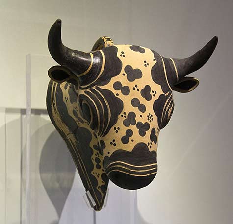 Bull head rhyton pottery Crete 1500-1450_BC