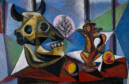 Bull, Skull, Fruit, Pitcher -- Pablo Picasso