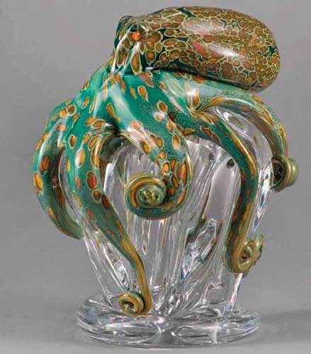 Bohemian Crystal octopus- designed by Jiri Pacine