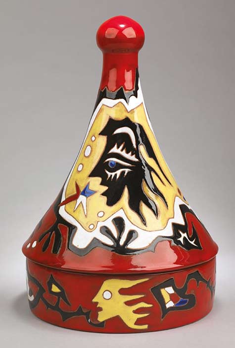 Tagine c. 1955 glazed ceramic 38cm 15in highPic credit Mario Betella