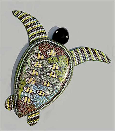 Sea Turtle With-Fish -- Elliot Koonutta