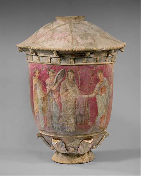 Hellenistic terracotta vase from Centuripe Sicily