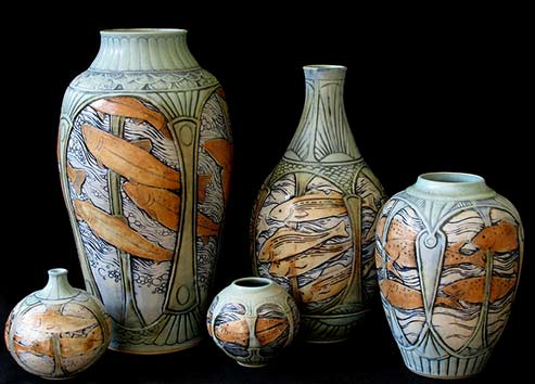 Young-Stephanie ceramic vessels set