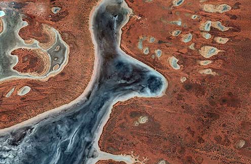 Ochre ocean elevation - blue rabbit emerge Ochre ocean elevation - blue rabbit emerge