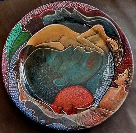 Painted Plate Dudley Vaccianna