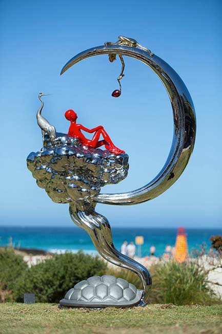 Chen Wenling, Autumn Moon in the Sky, Sculpture by the Sea, Bondi 2017