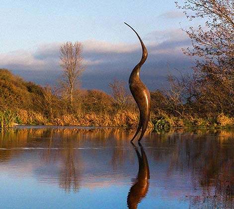 Origins by Simon Gudgeon, Sculpture by the Lakes, Pallington, Dorchester, Dorset